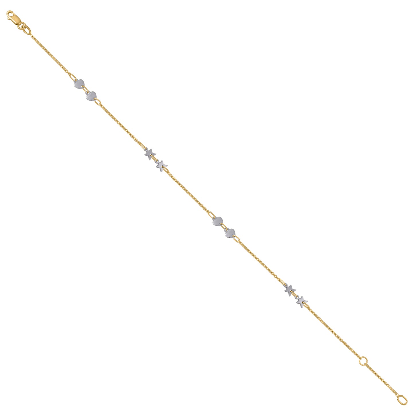 14Kt Gold Anklet 10"