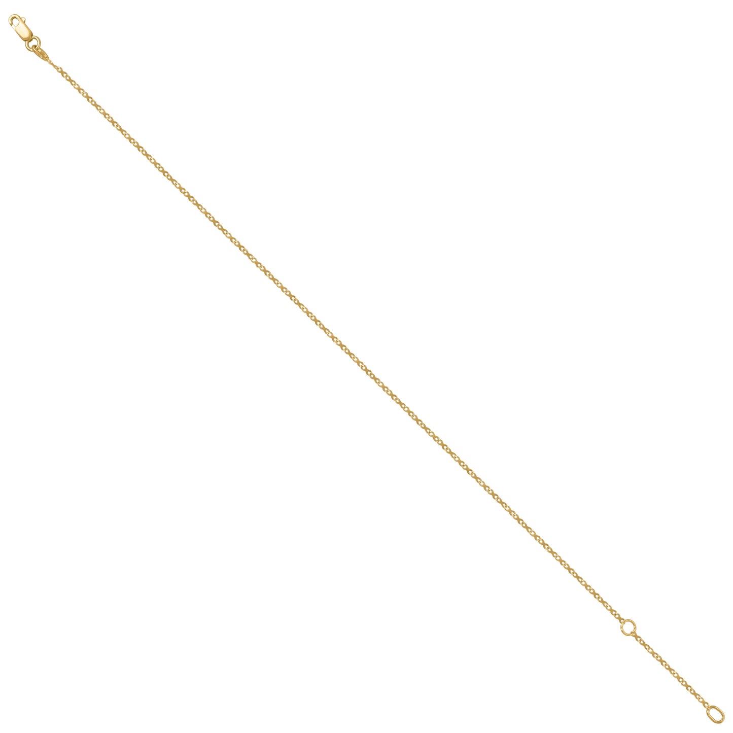 14Kt Gold Anklet 10"