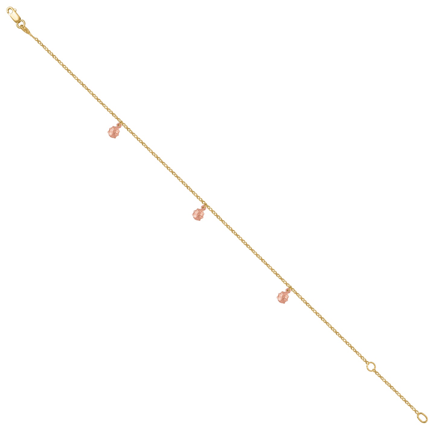 14Kt Gold Anklet 10"