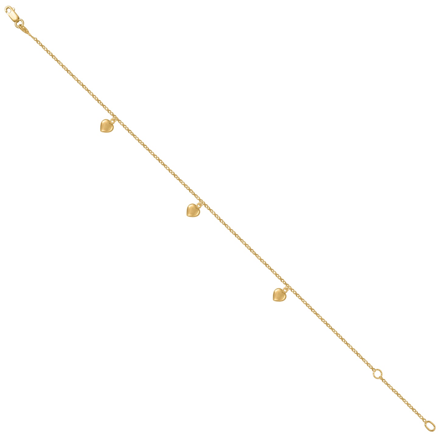 14Kt Gold Anklet 10"