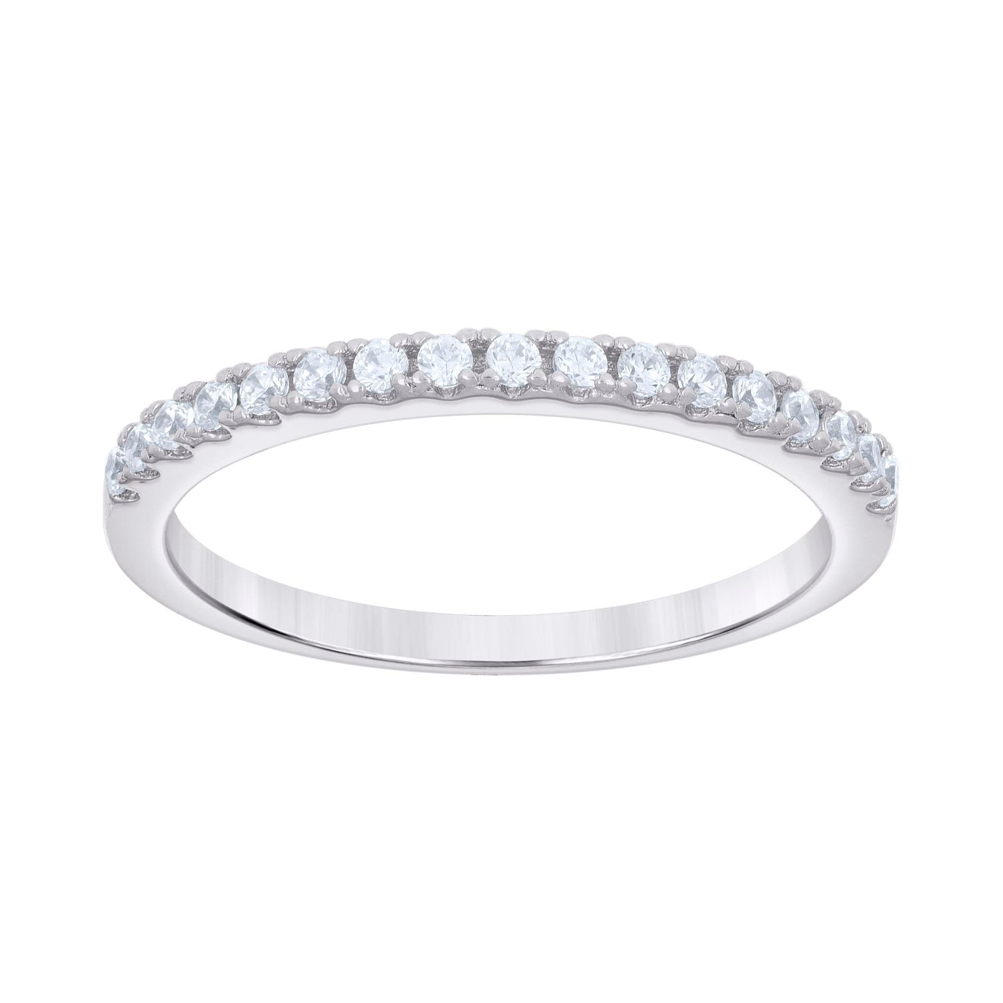 925 Sterling Silver Cz Ring S6