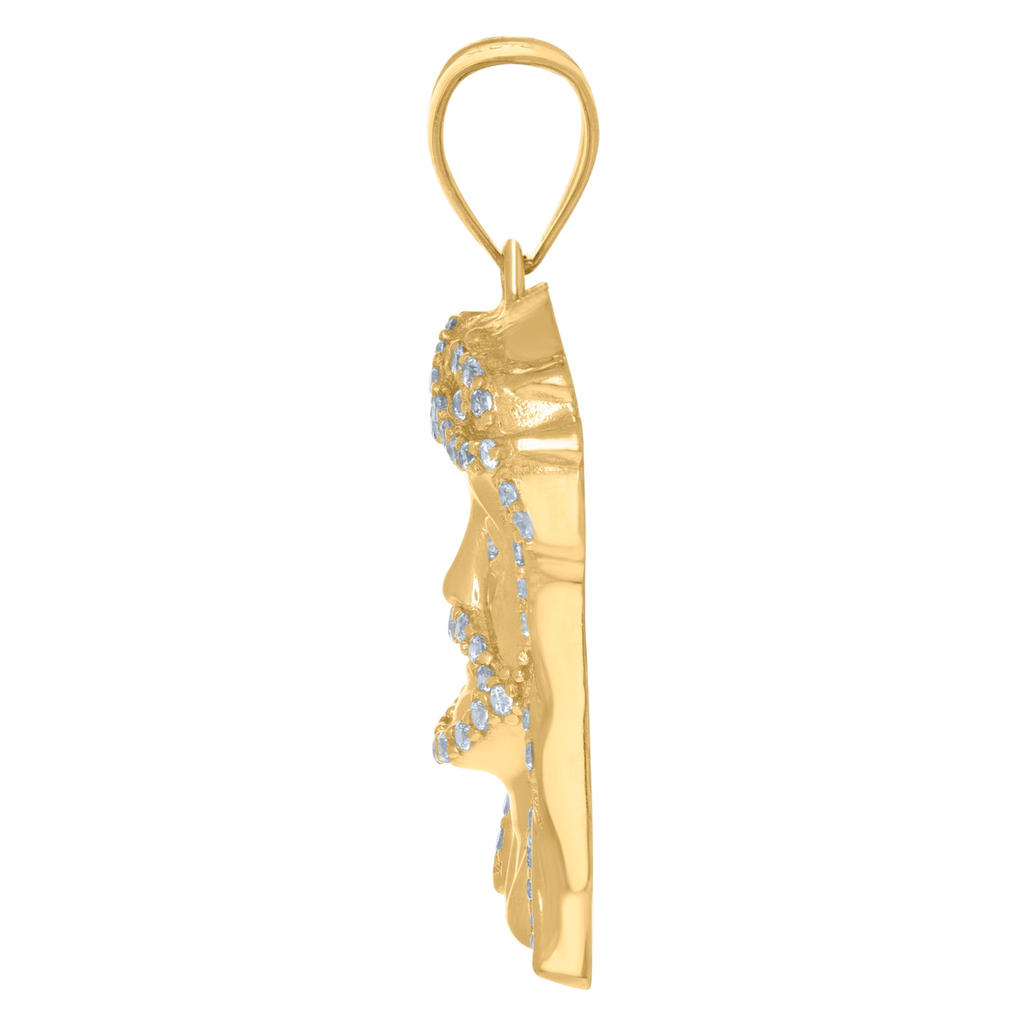 10Kt Gold Cz Pendant