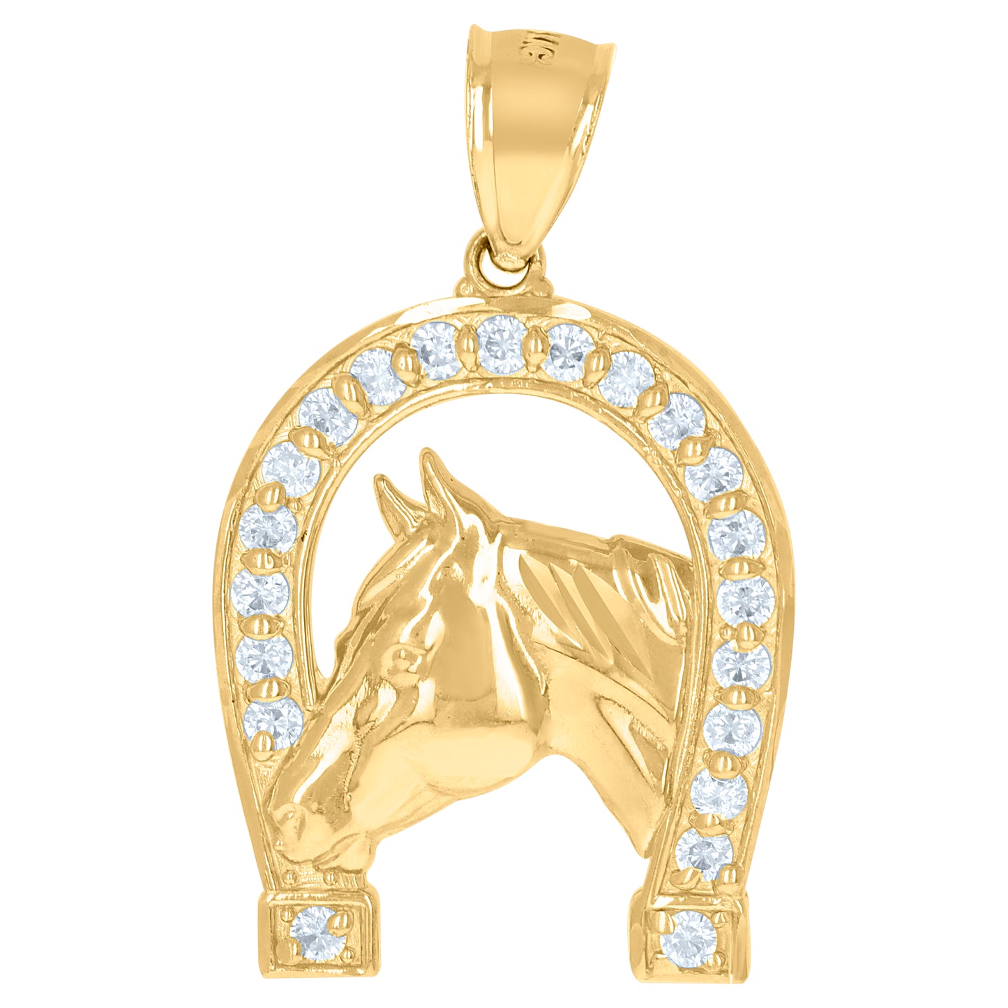 10Kt Gold Cz Pendant
