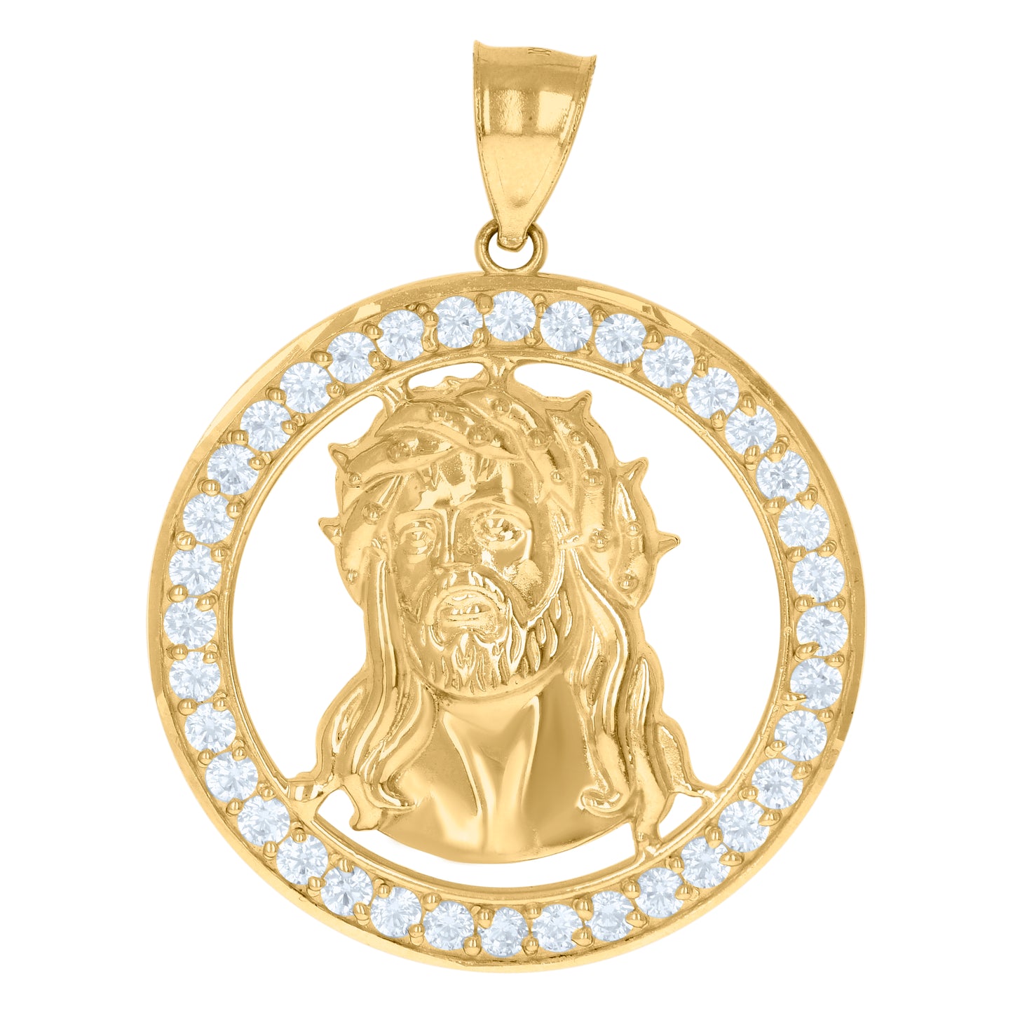 10Kt Gold Cz Pendant