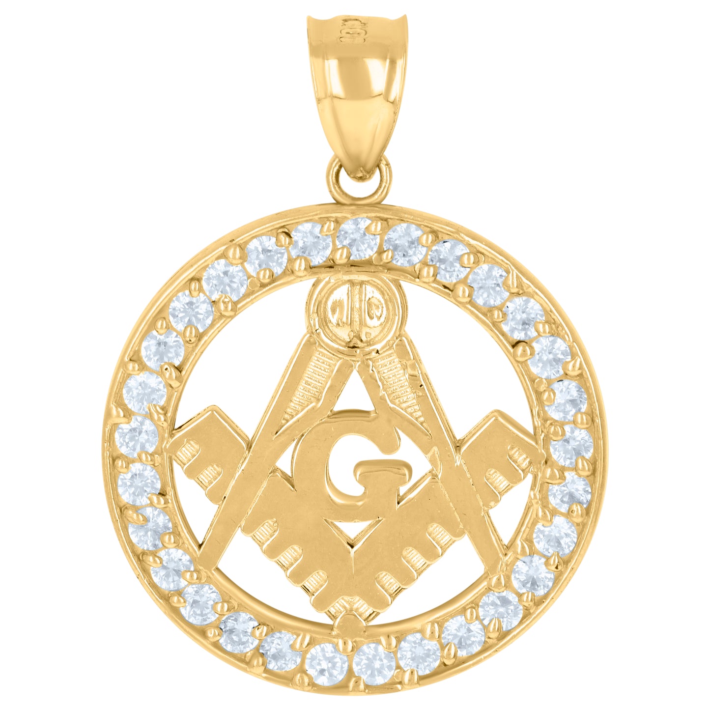 10Kt Gold Cz Pendant