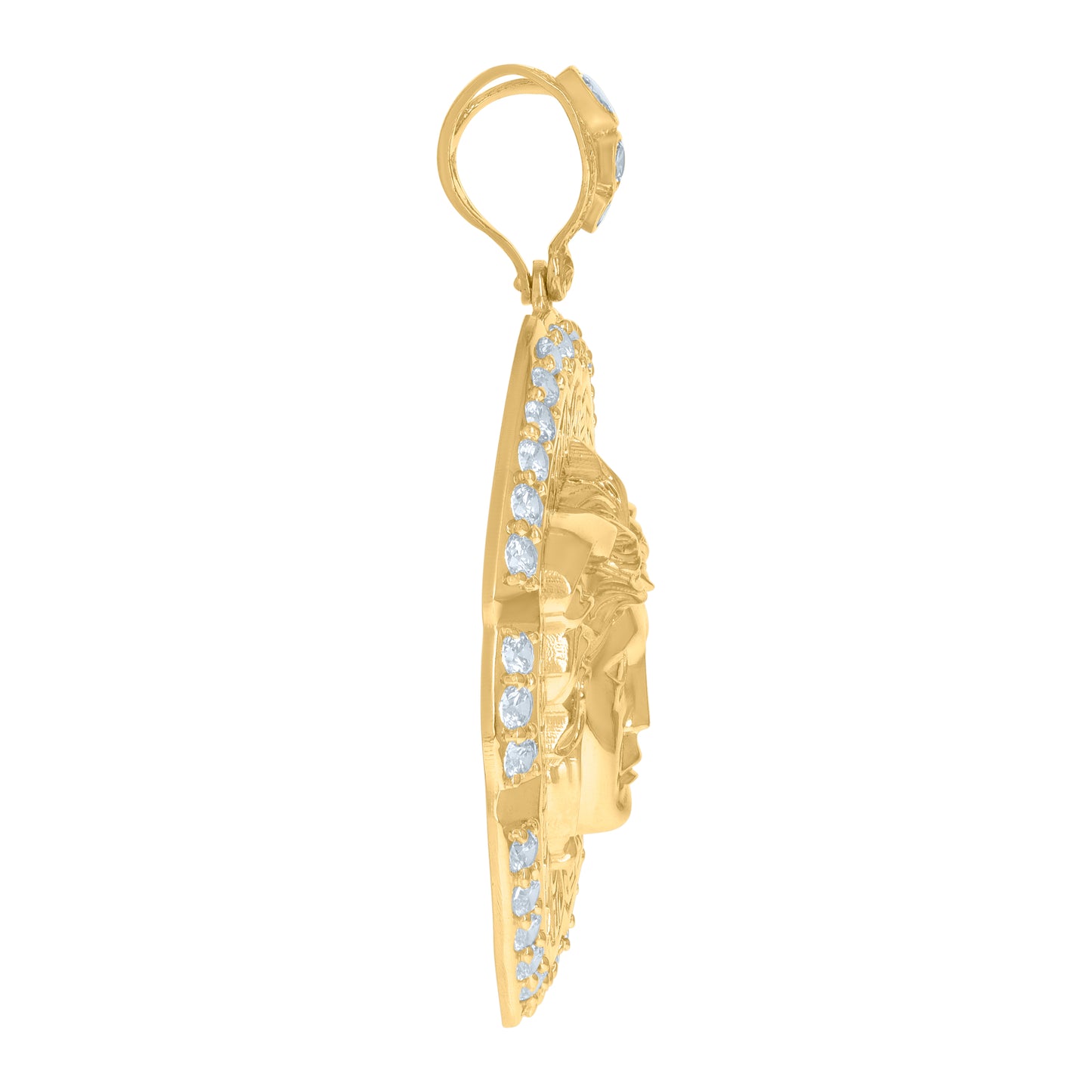 10Kt Gold Cz Pendant