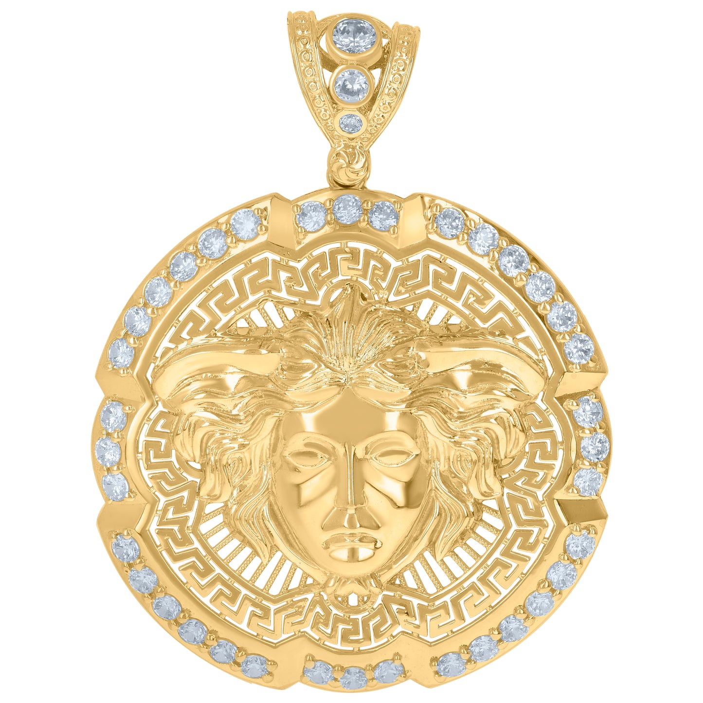 10Kt Gold Cz Pendant