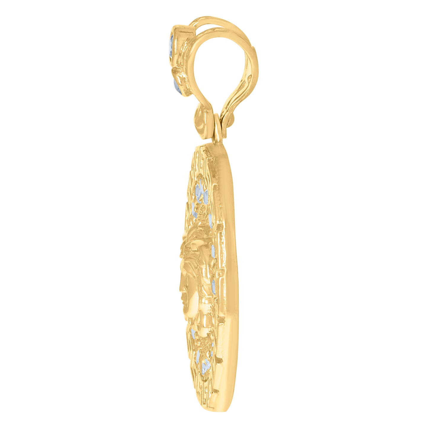 10Kt Gold Cz Pendant