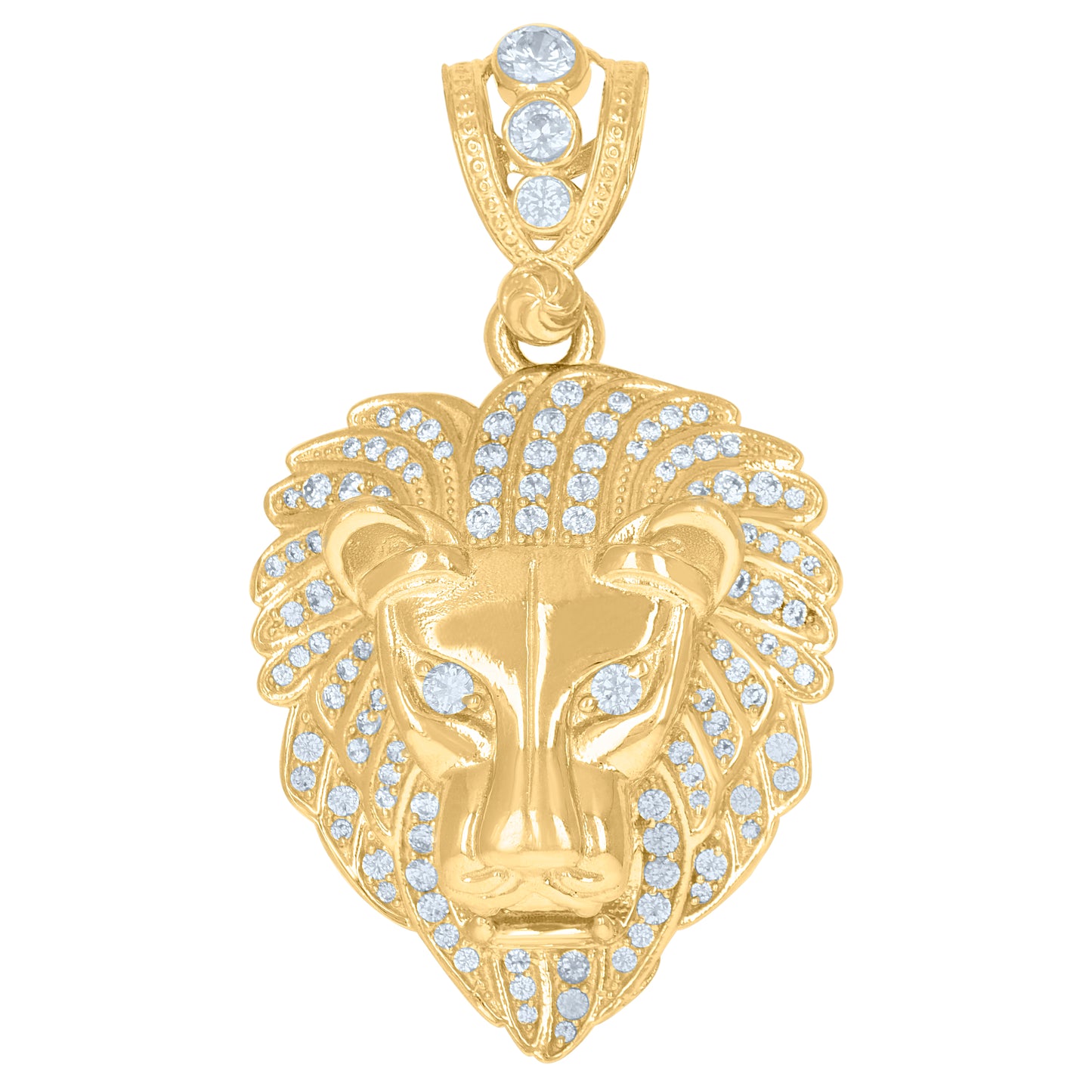 10Kt Gold Cz Pendant