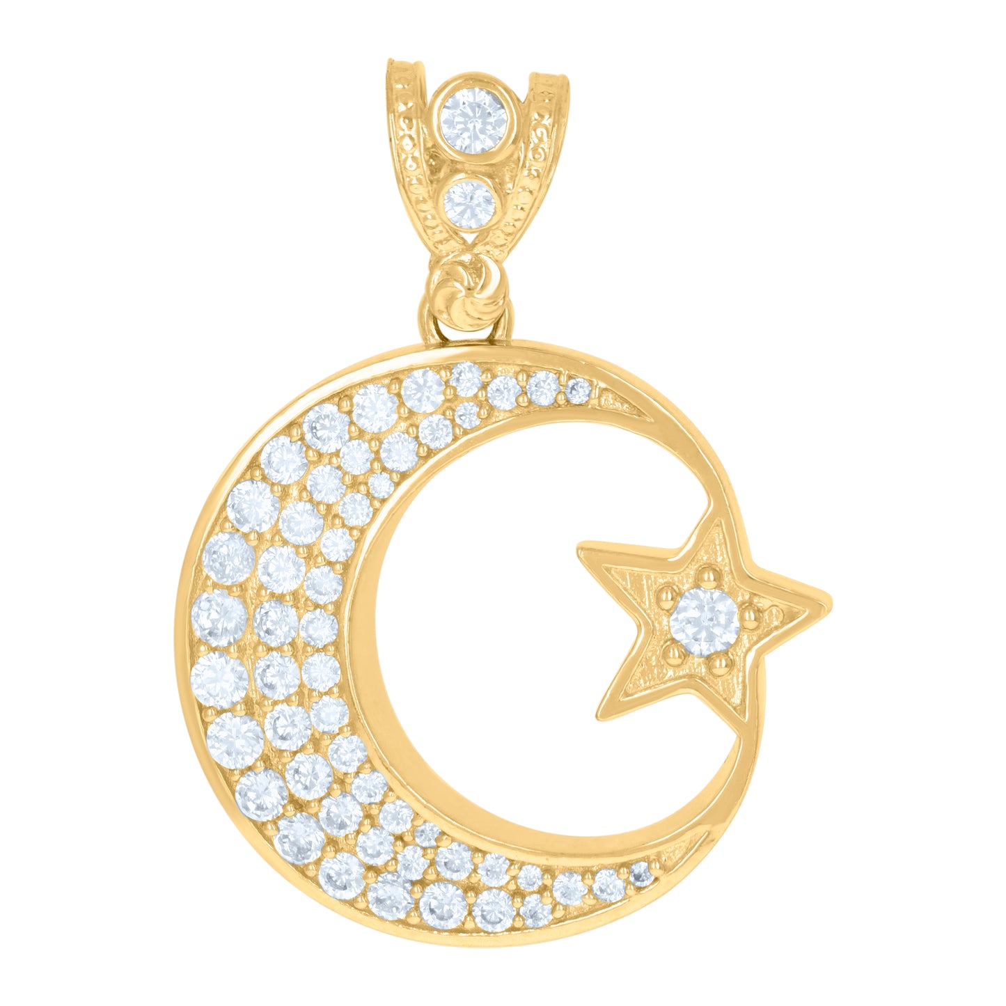 10Kt Gold Cz Pendant