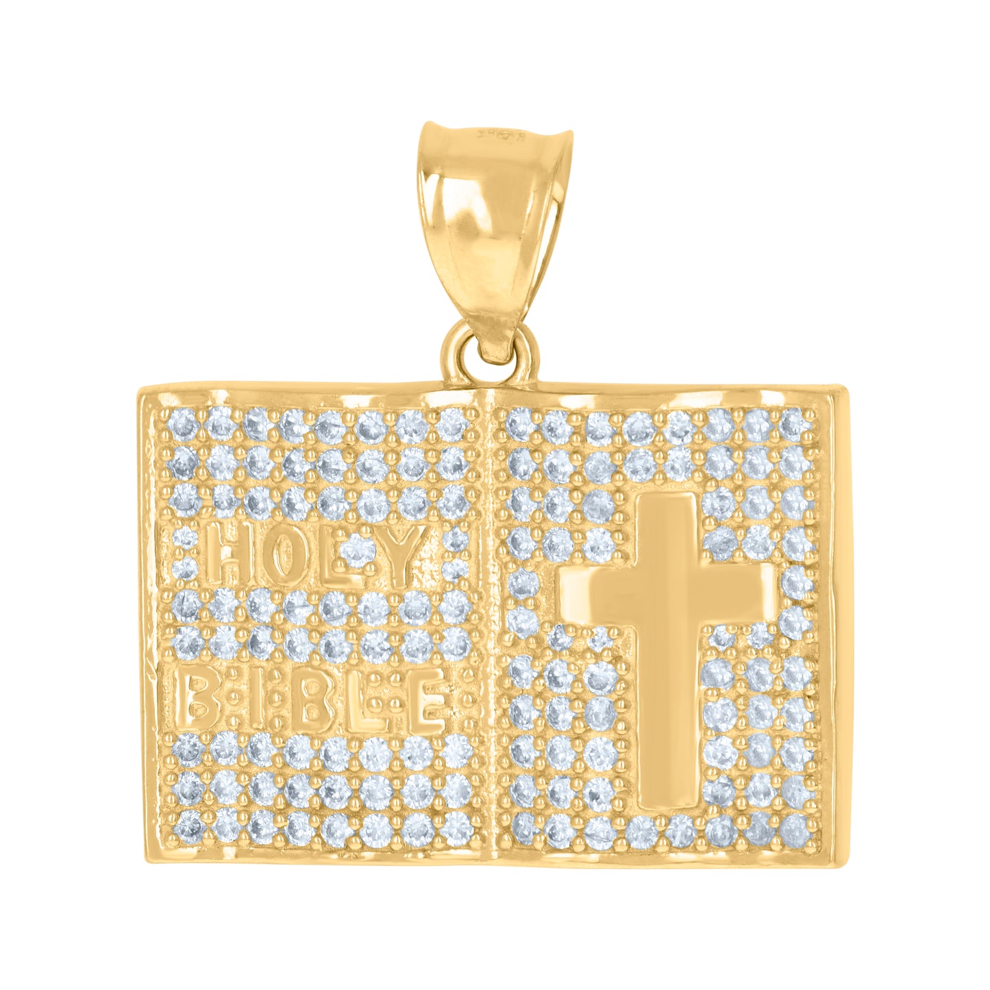 10Kt Gold Cz Pendant