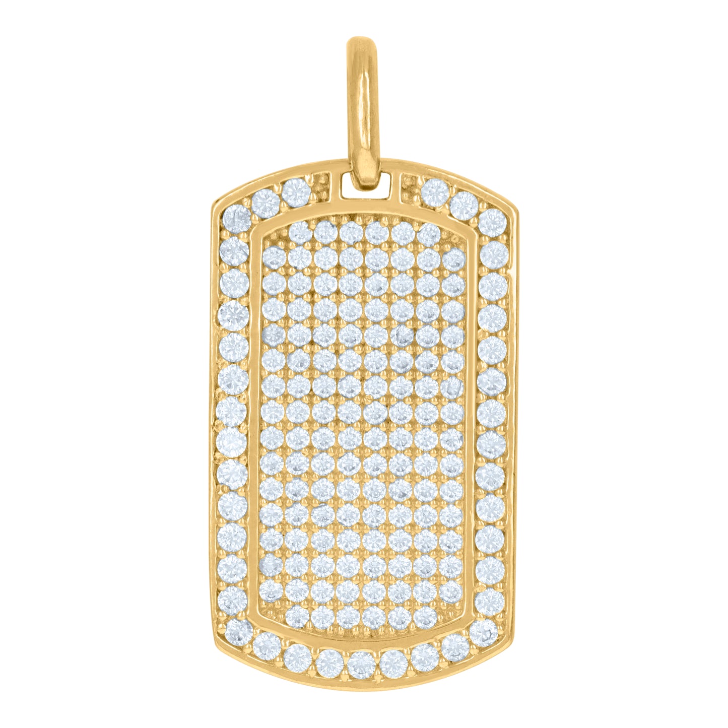 10Kt Gold Cz Pendant