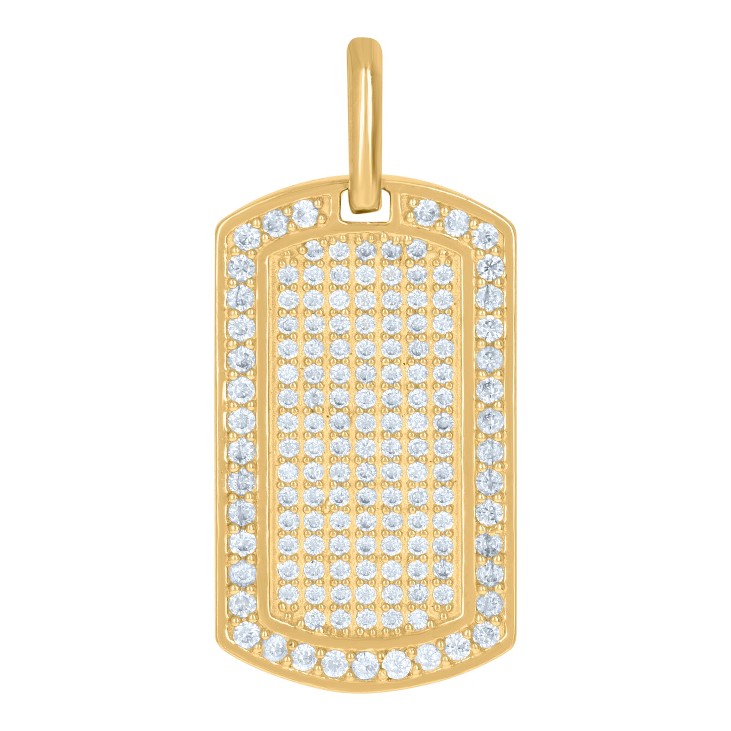 10Kt Gold Cz Pendant