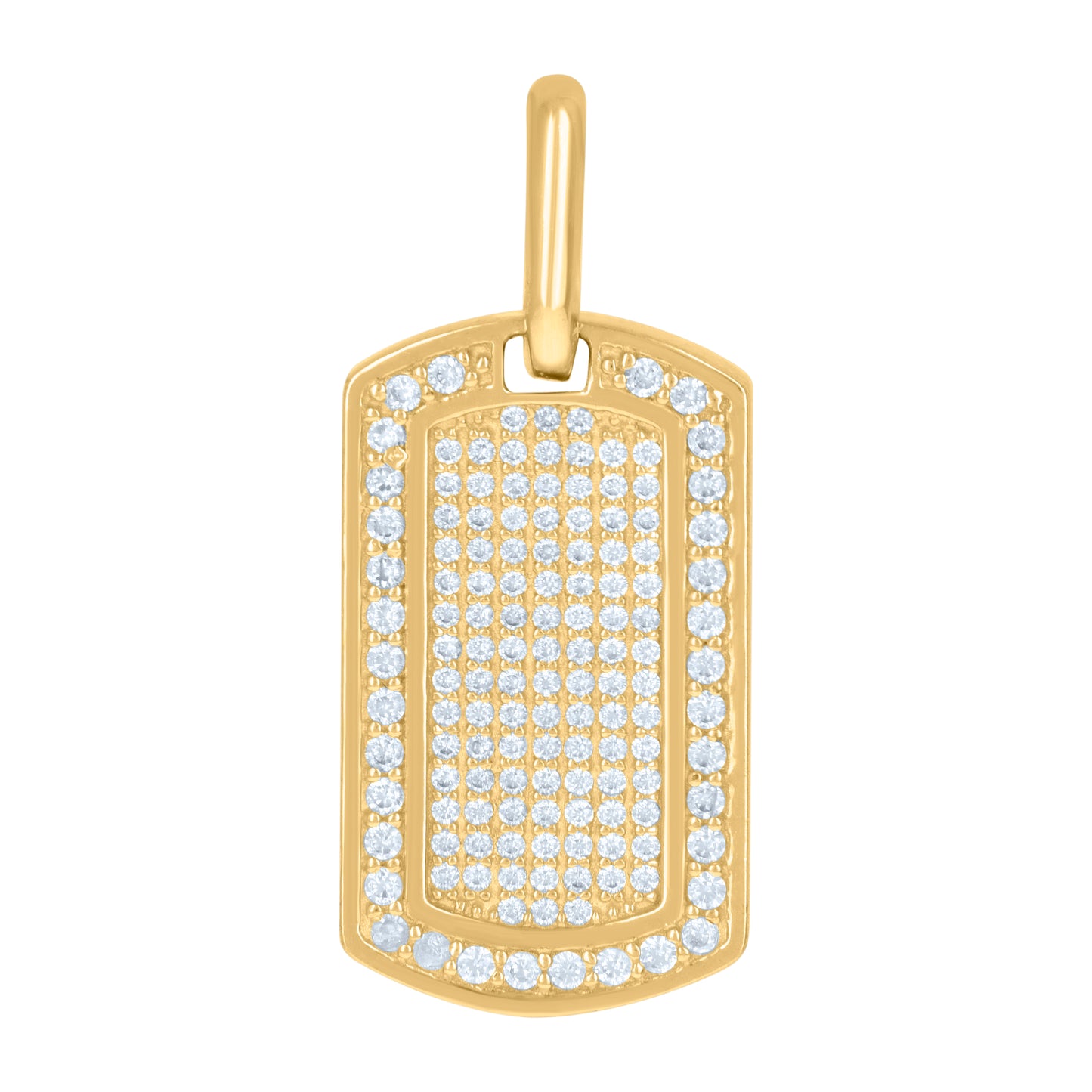 10Kt Gold Cz Pendant