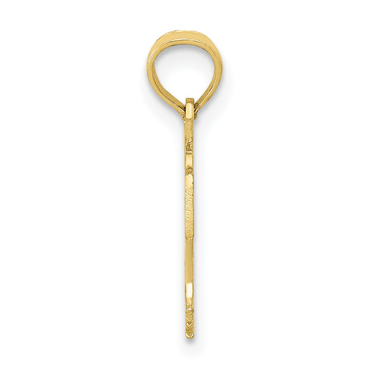 10K Basketball in Net Pendant