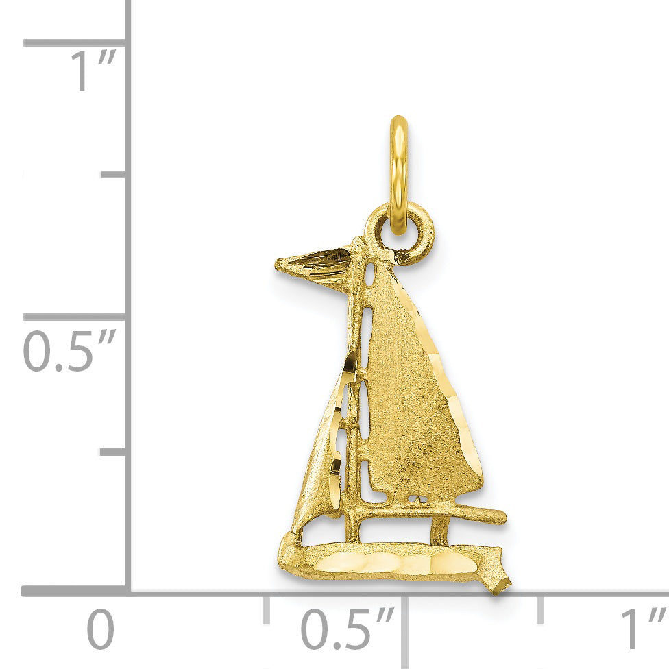 10k Sailboat Charm