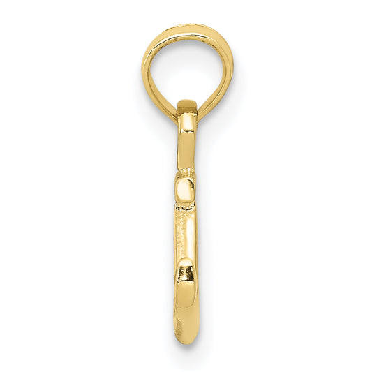 10K Mini Anchor Pendant