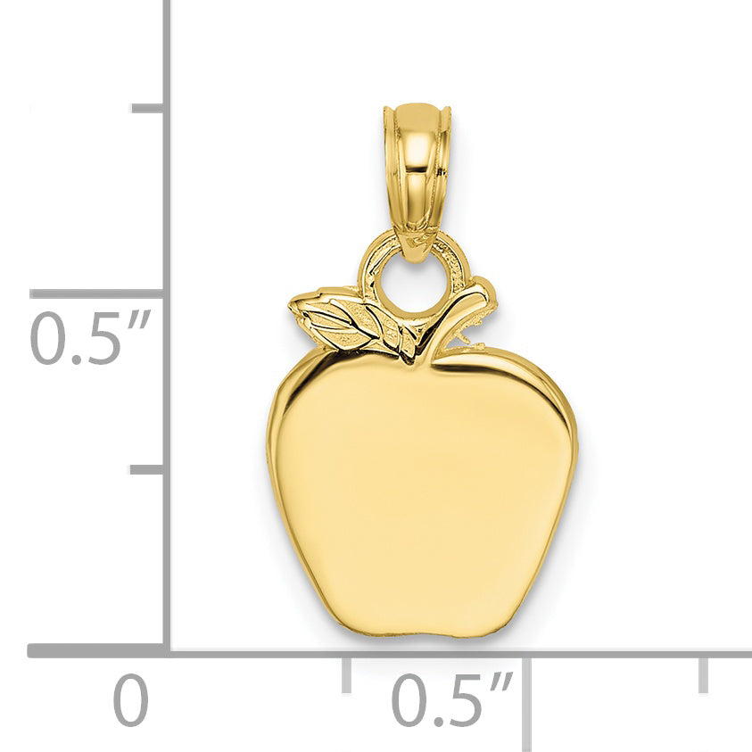 10K Polished Apple Charm