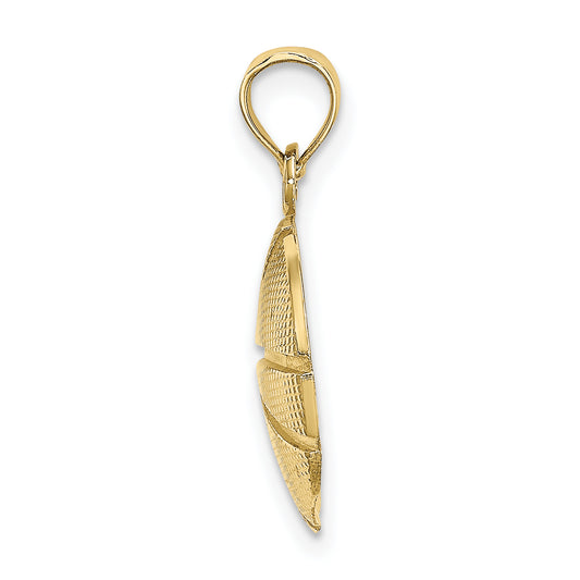 10K Textured Basketball Charm