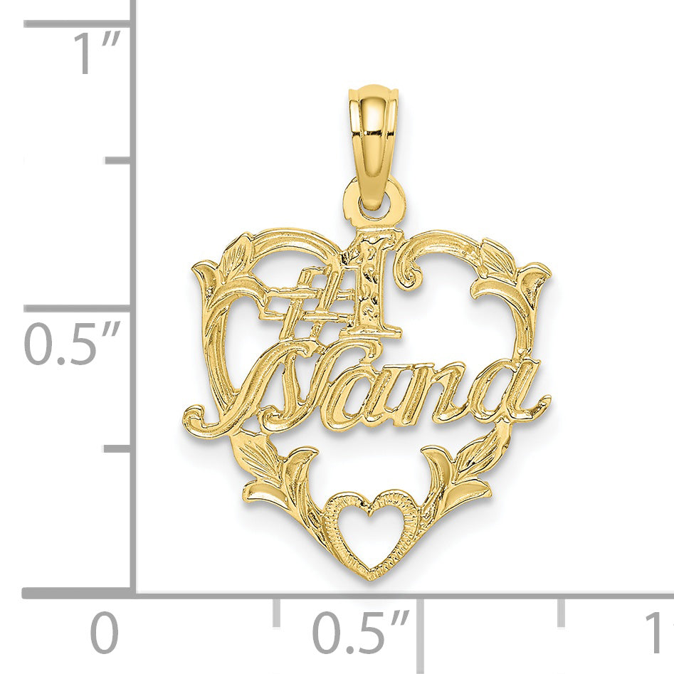 10K #1 NANA in Heart Charm