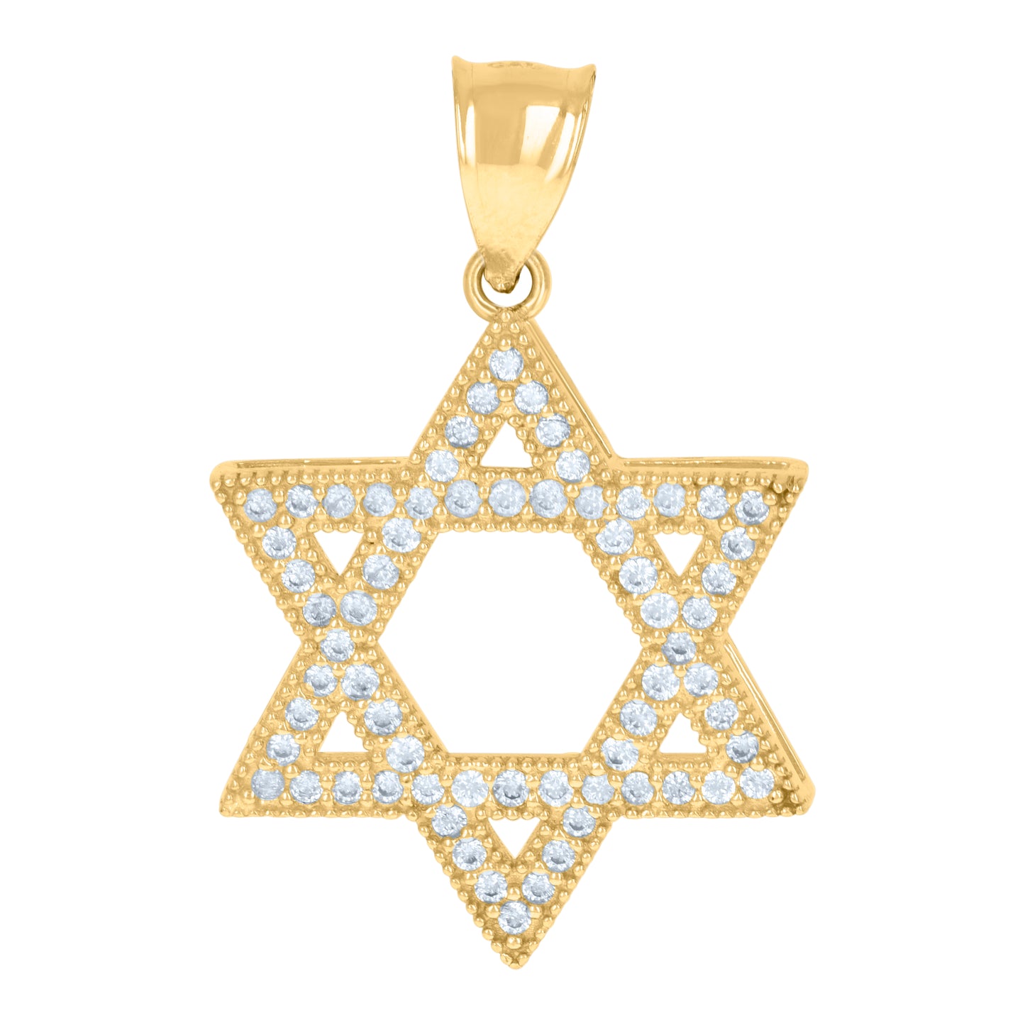 10Kt Gold Cz Pendant
