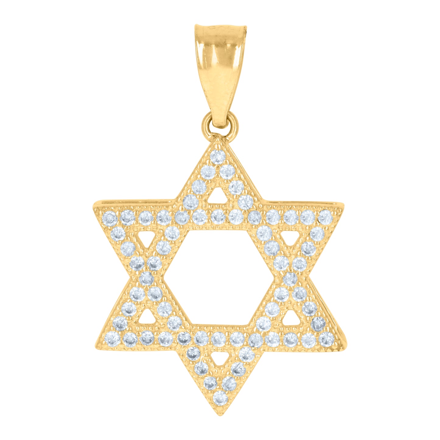 10Kt Gold Cz Pendant