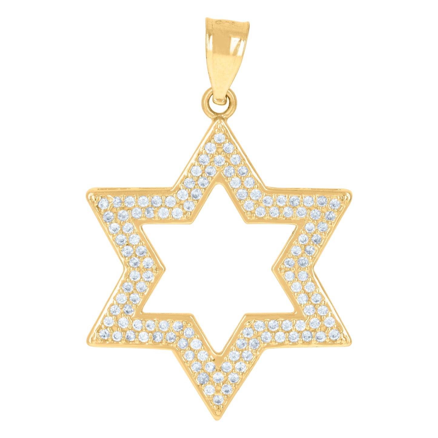 10Kt Gold Cz Pendant