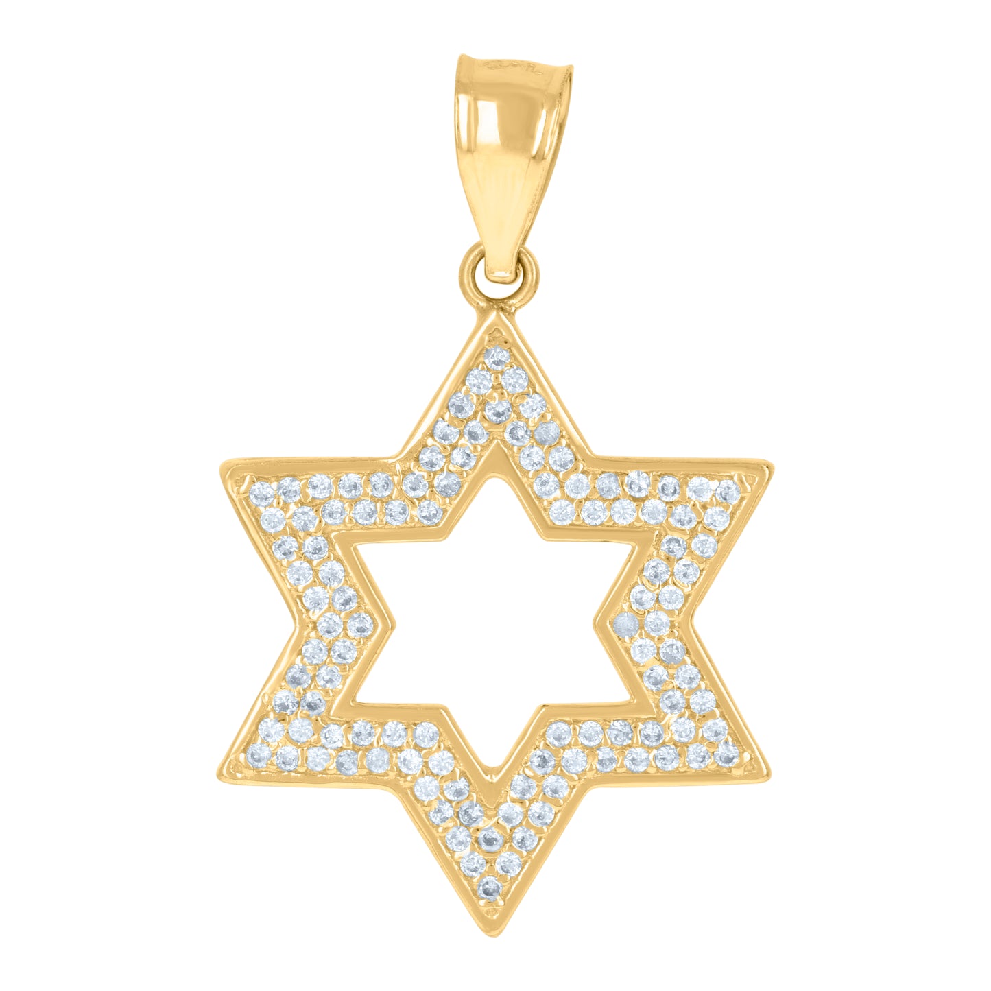 10Kt Gold Cz Pendant