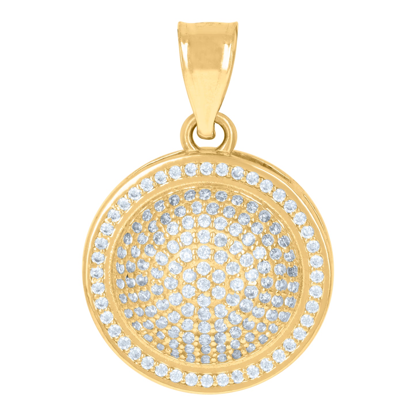 10Kt Gold Cz Pendant