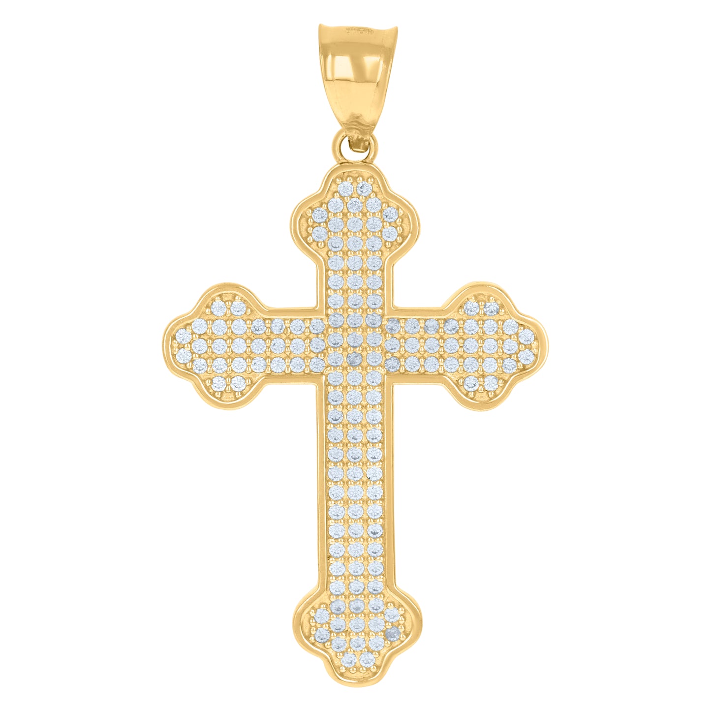 10Kt Gold Cz Pendant