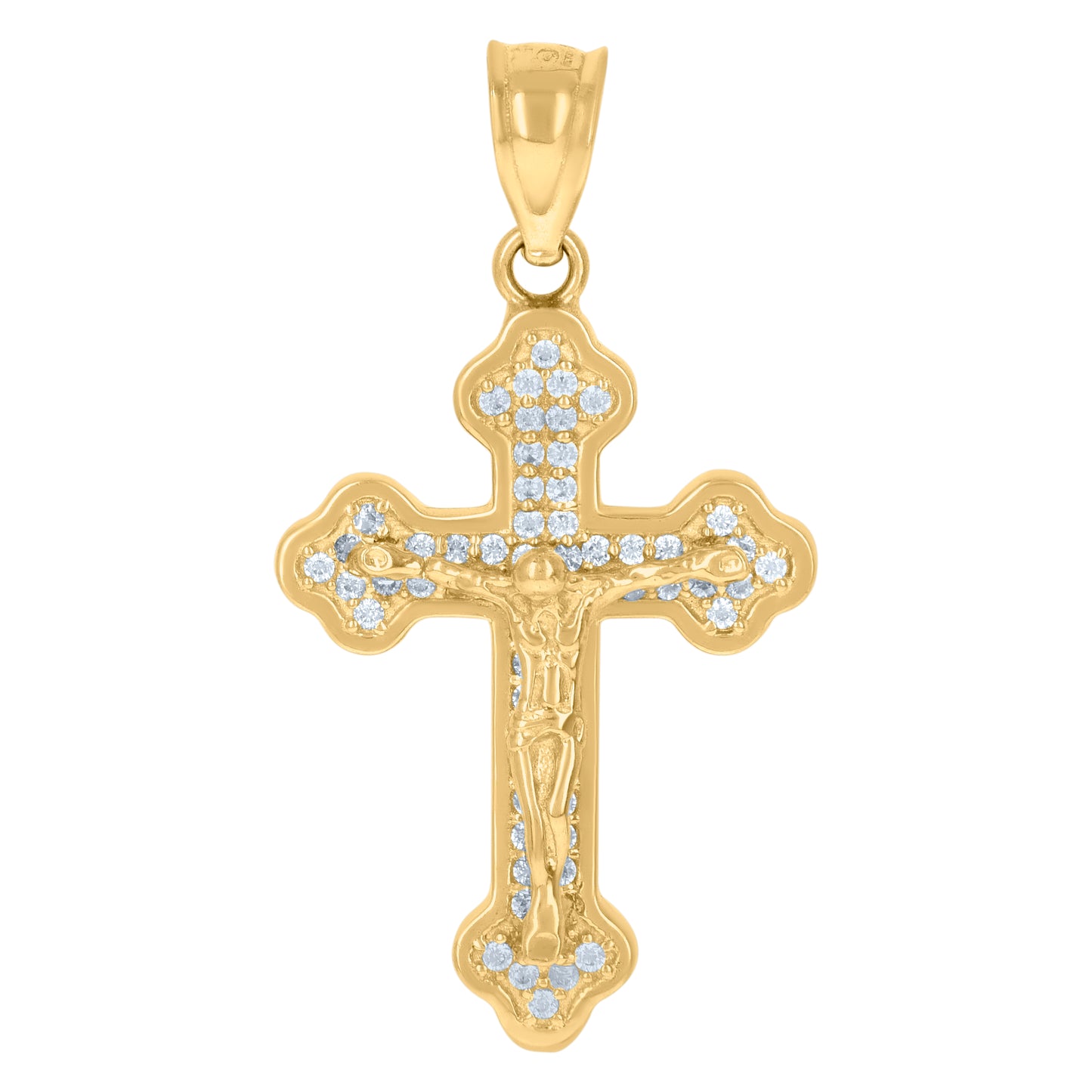 10Kt Gold Cz Pendant
