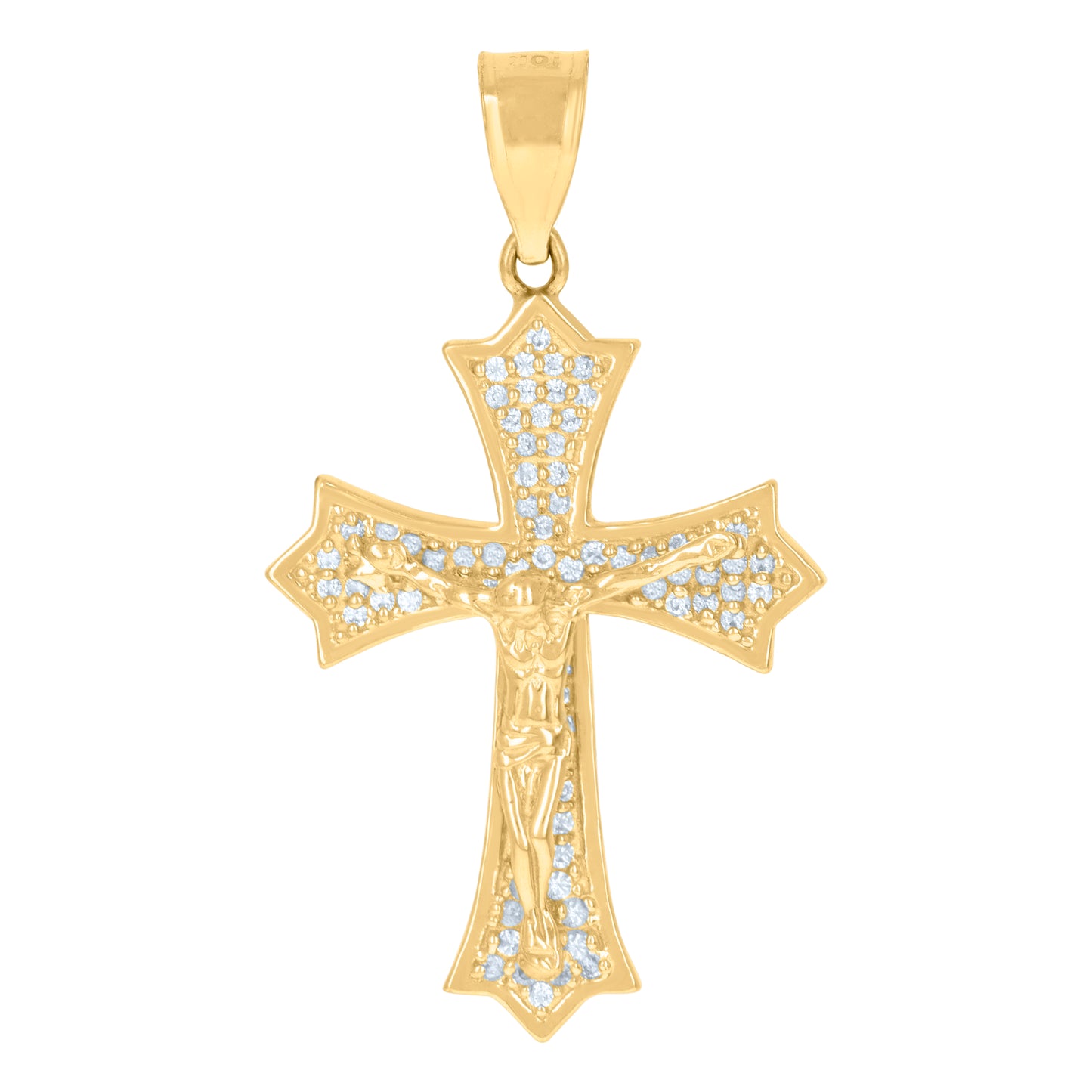10Kt Gold Cz Pendant