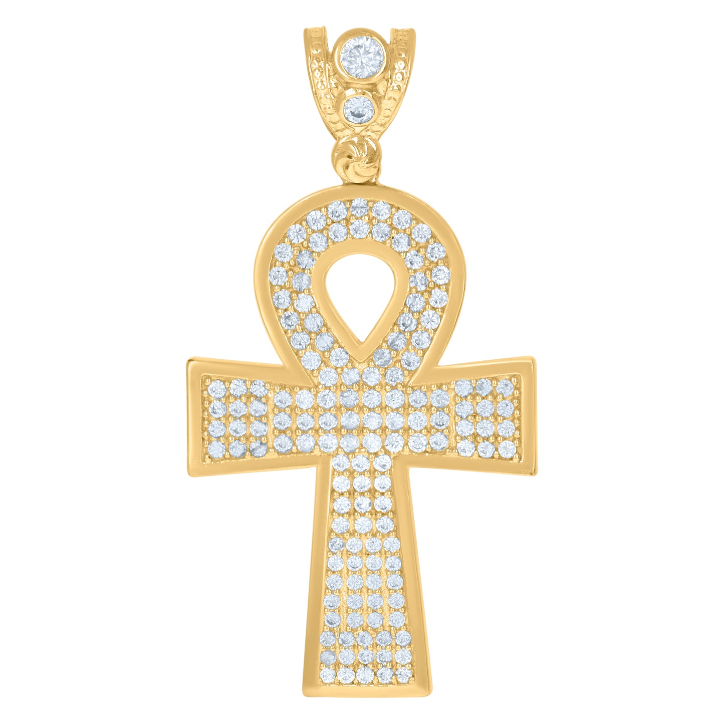 10Kt Gold Cz Pendant
