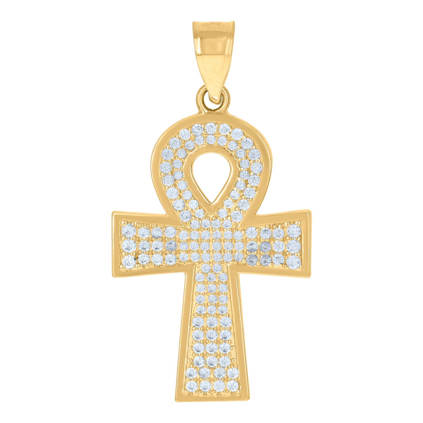 10Kt Gold Cz Pendant