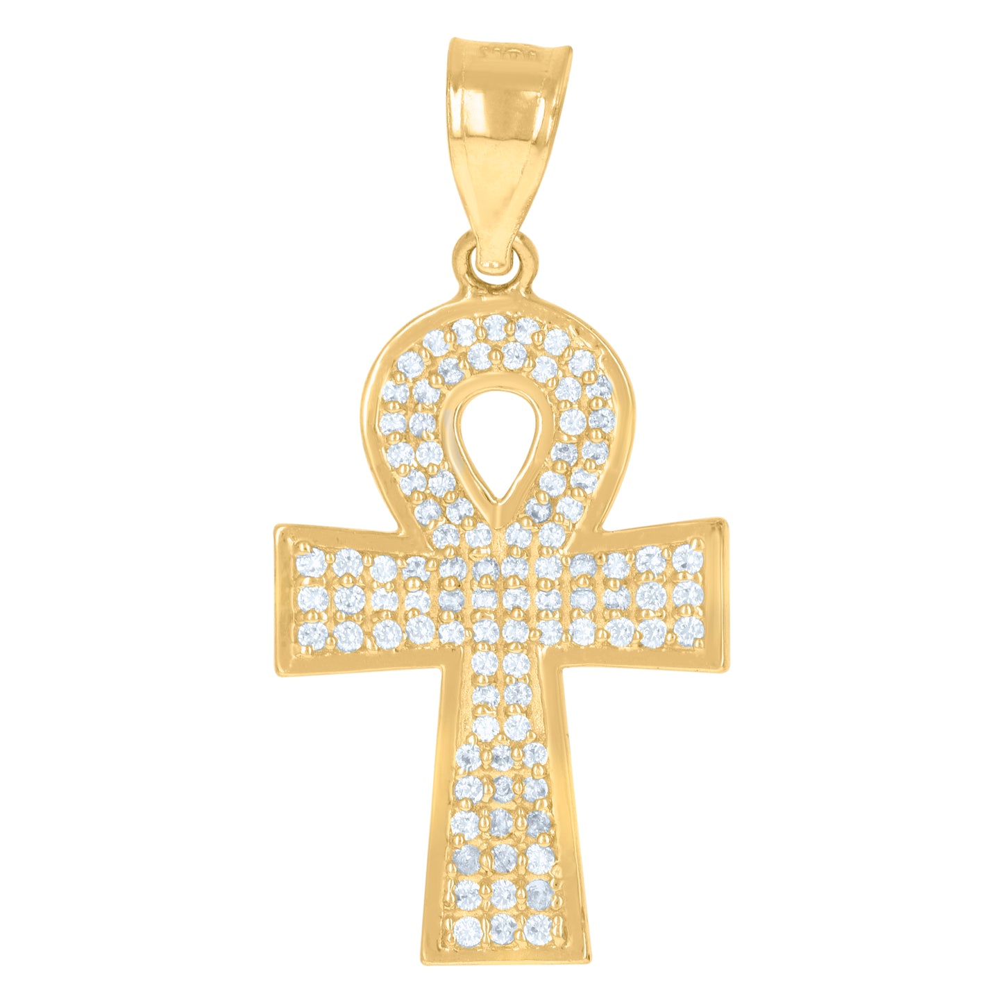 10Kt Gold Cz Pendant