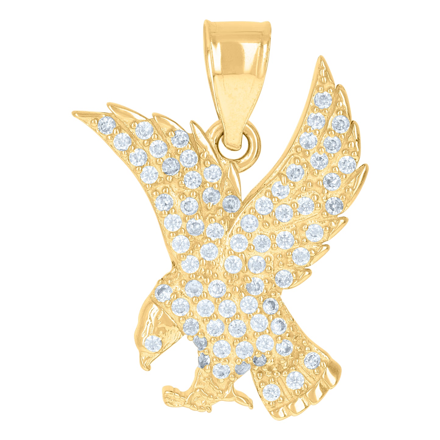 10Kt Gold Cz Pendant