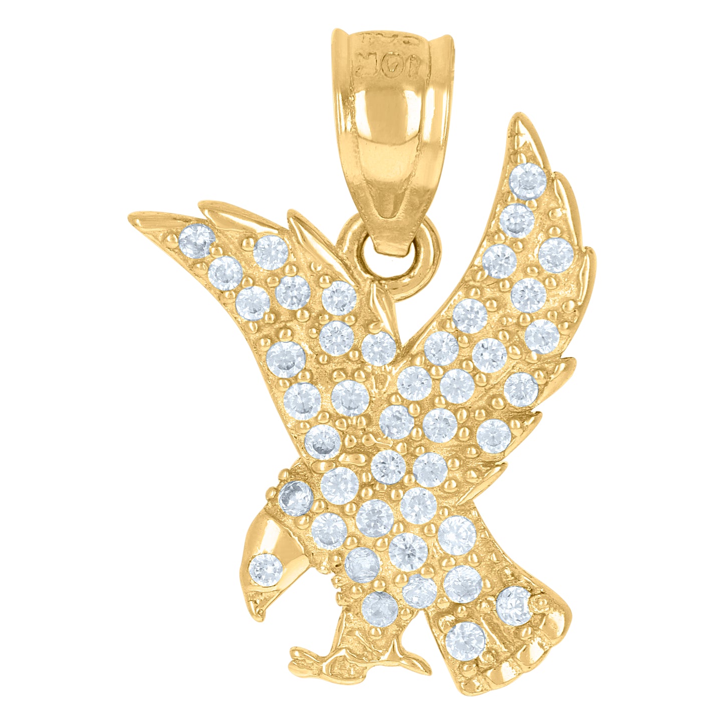 10Kt Gold Cz Pendant