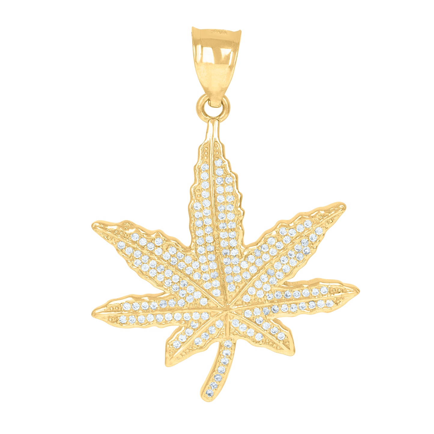10Kt Gold Cz Pendant