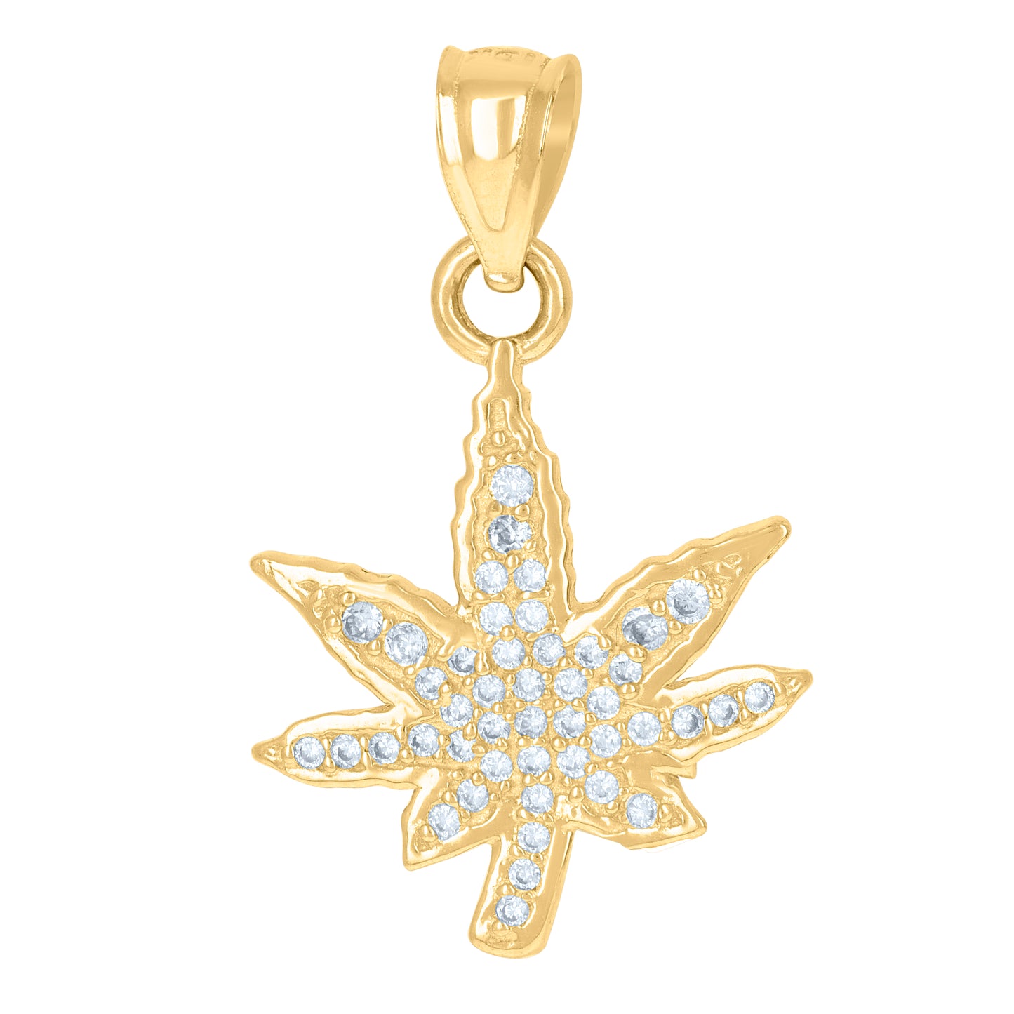 10Kt Gold Cz Pendant