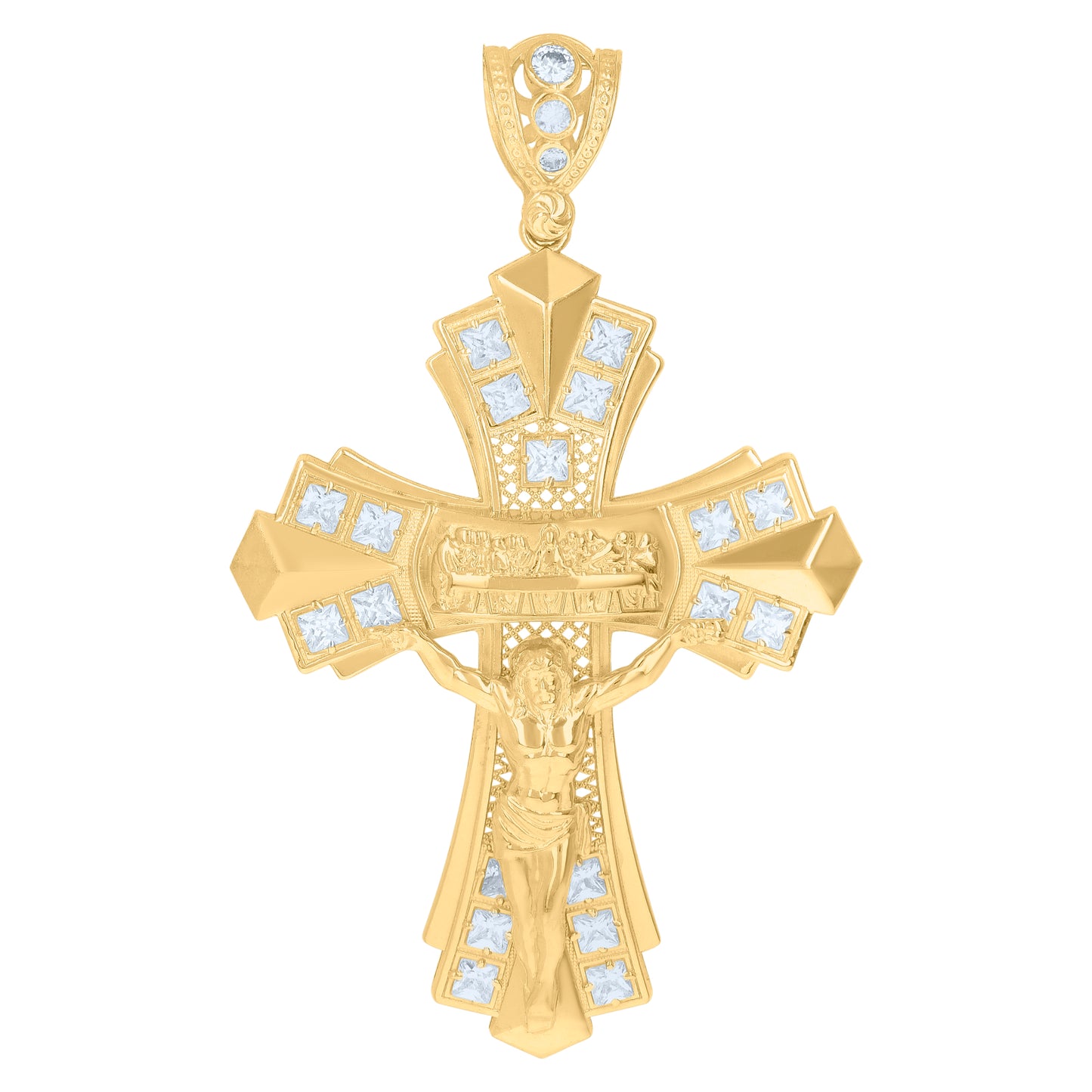 10Kt Gold Cz Pendant