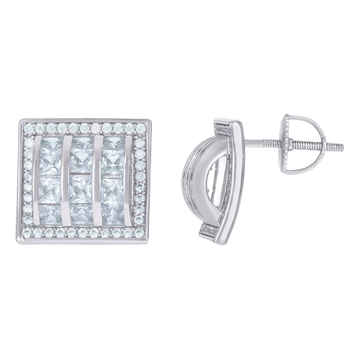 925 Sterling Silver Cz Earrings