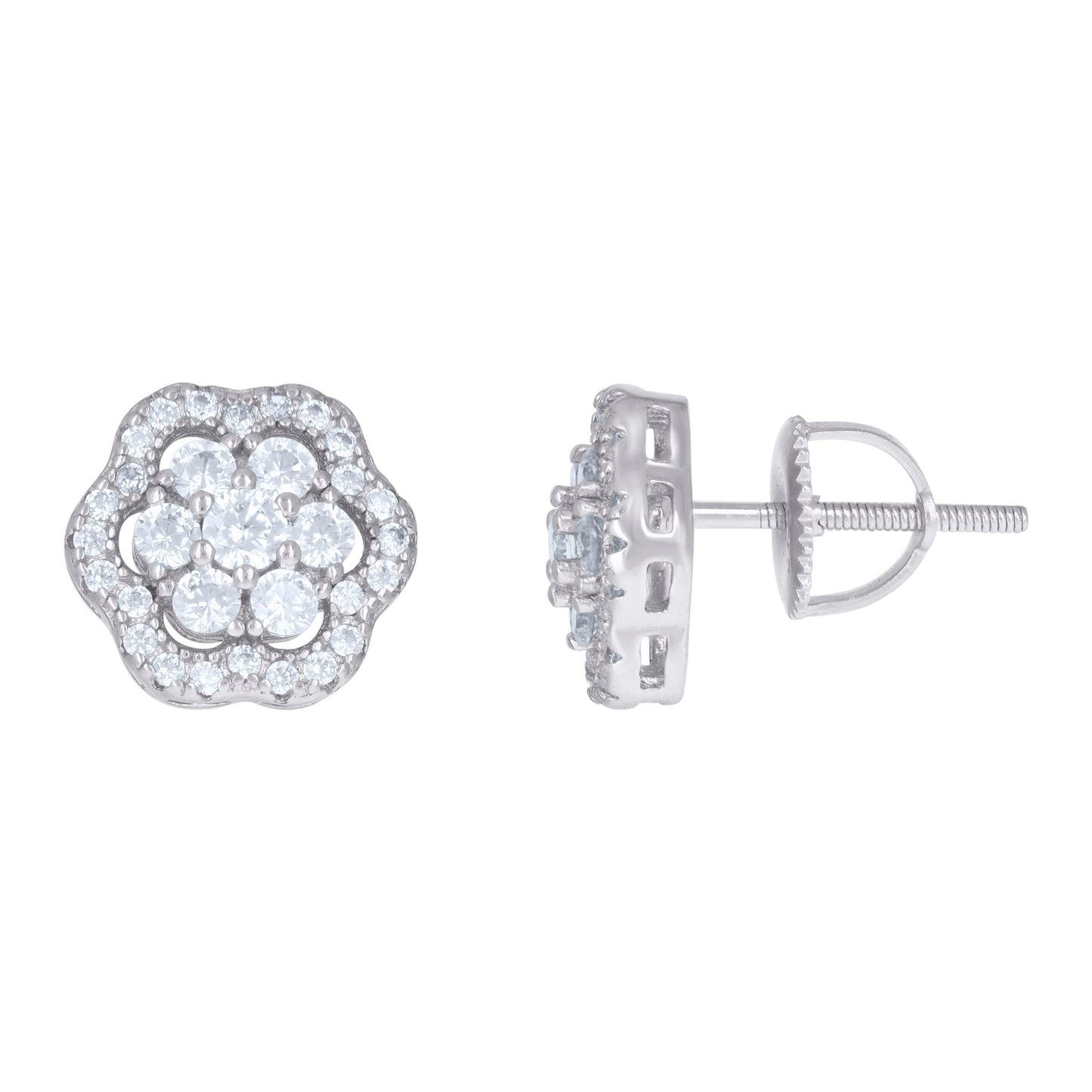 925 Sterling Silver Cz Earrings