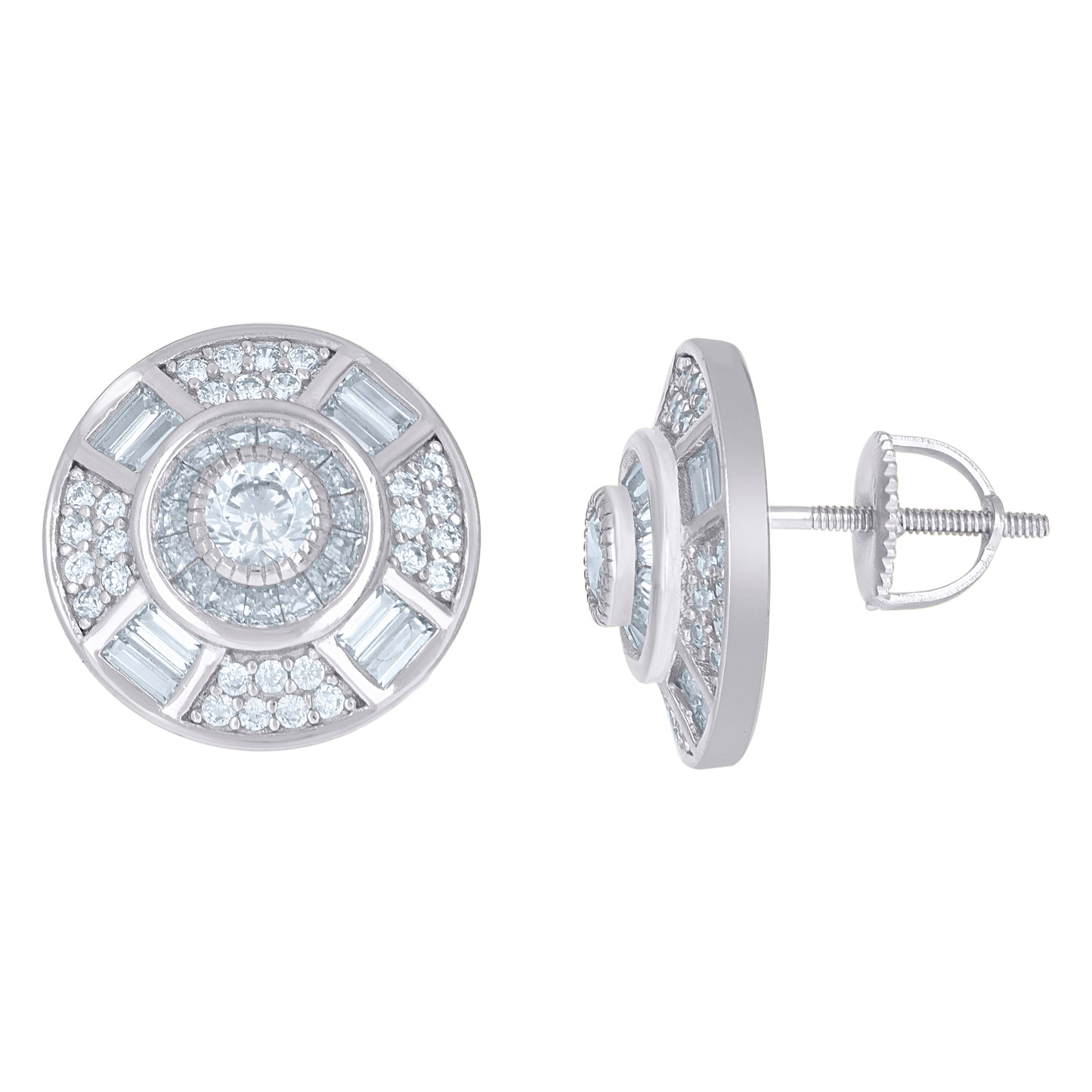 925 Sterling Silver Cz Earrings