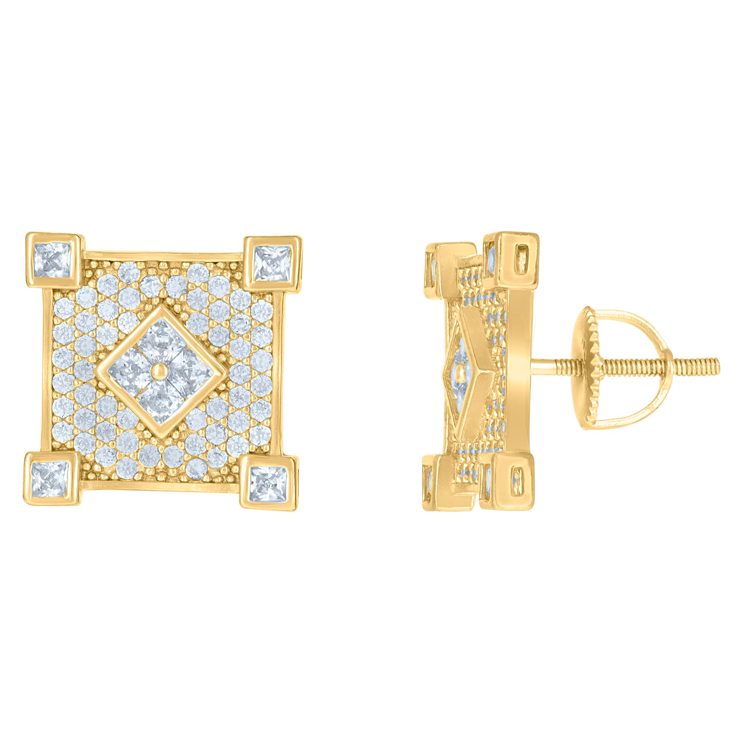 925 Sterling Silver Cz Earrings