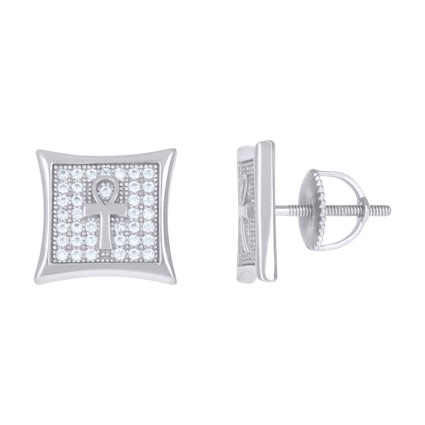 925 Sterling Silver Cz Earrings