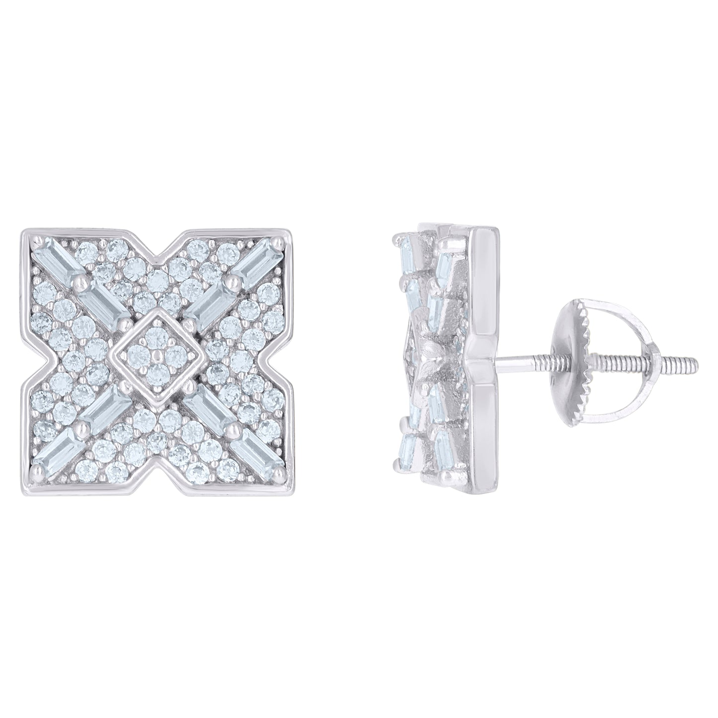 925 Sterling Silver Cz Earrings