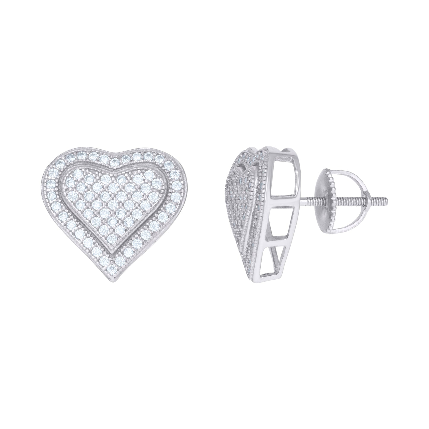 925 Sterling Silver Cz Earrings