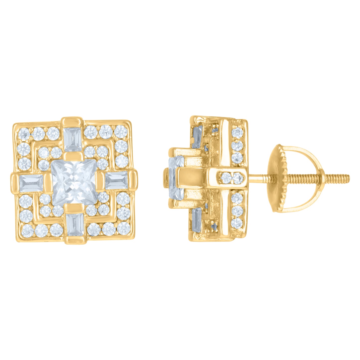 925 Sterling Silver Cz Earrings