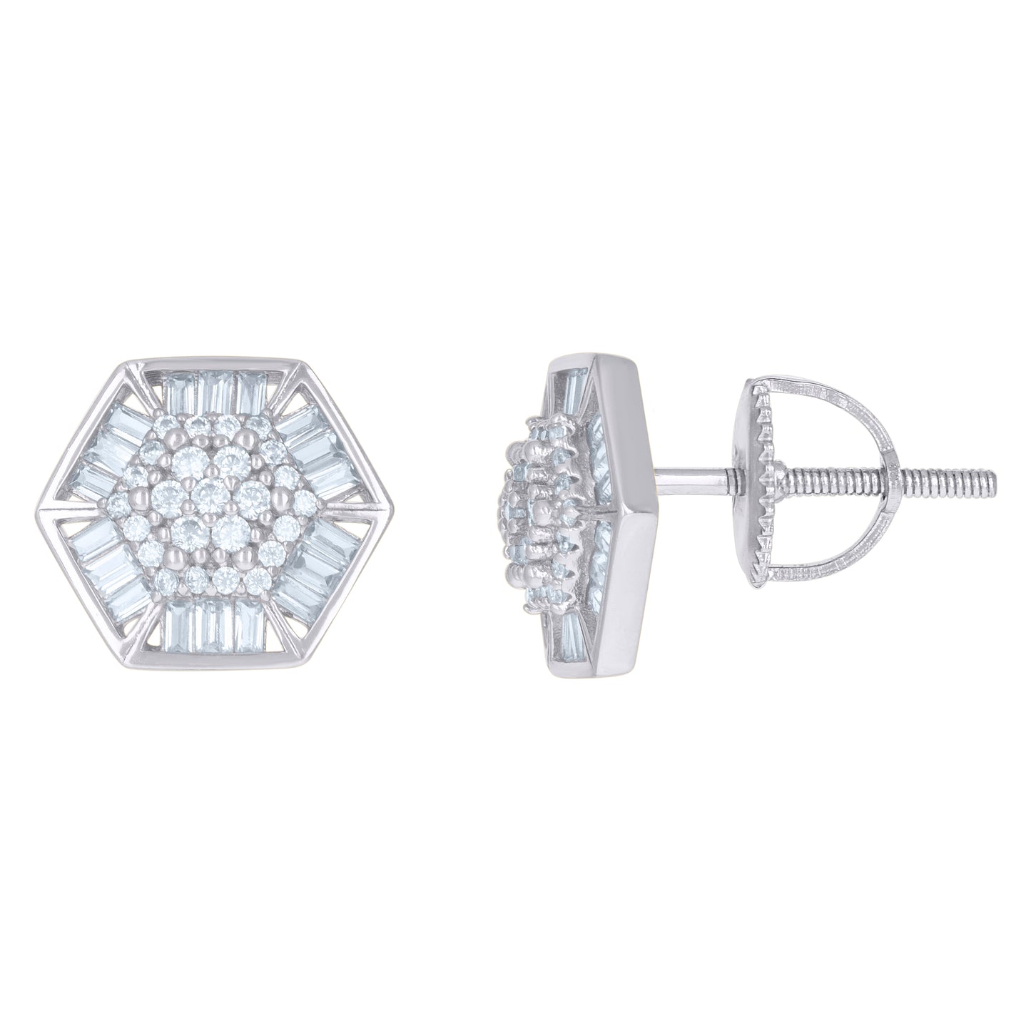 925 Sterling Silver Cz Earrings