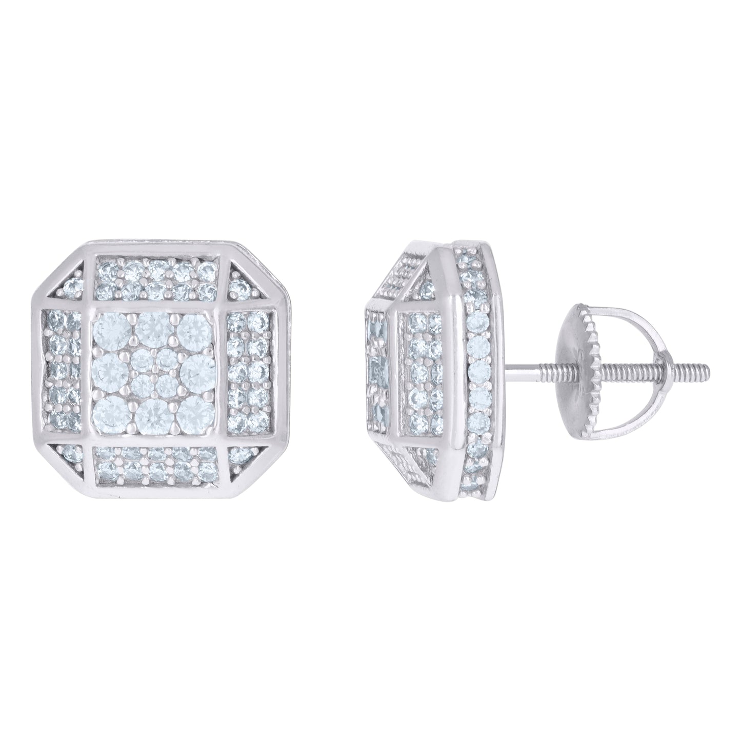 925 Sterling Silver Cz Earrings